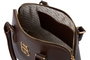 Lucky Bees Brigitte v2 Bolso de Mano Marrón Chocolate, Cuero de Polivinilo, Elegante y Versátil